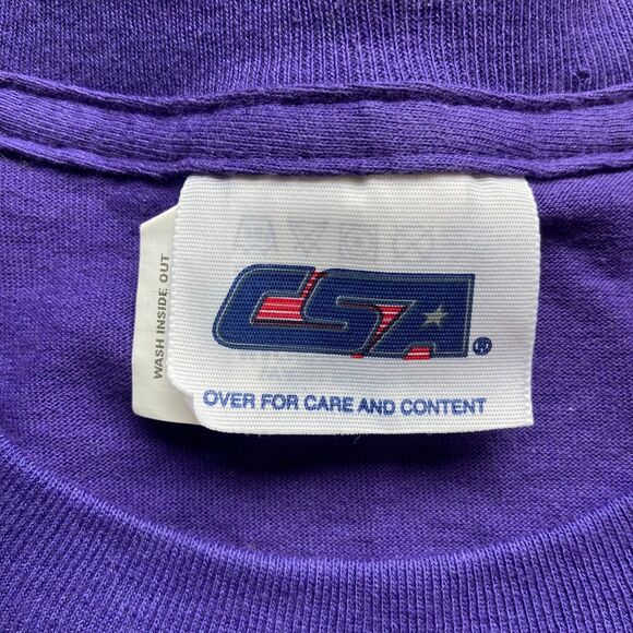 NWT CSA NFL MINNESOTA VIKINGS FOOTBALL RANDY MOSS 84 TEE SHIRT DOUBLE SIDED L - Picture 8 of 9